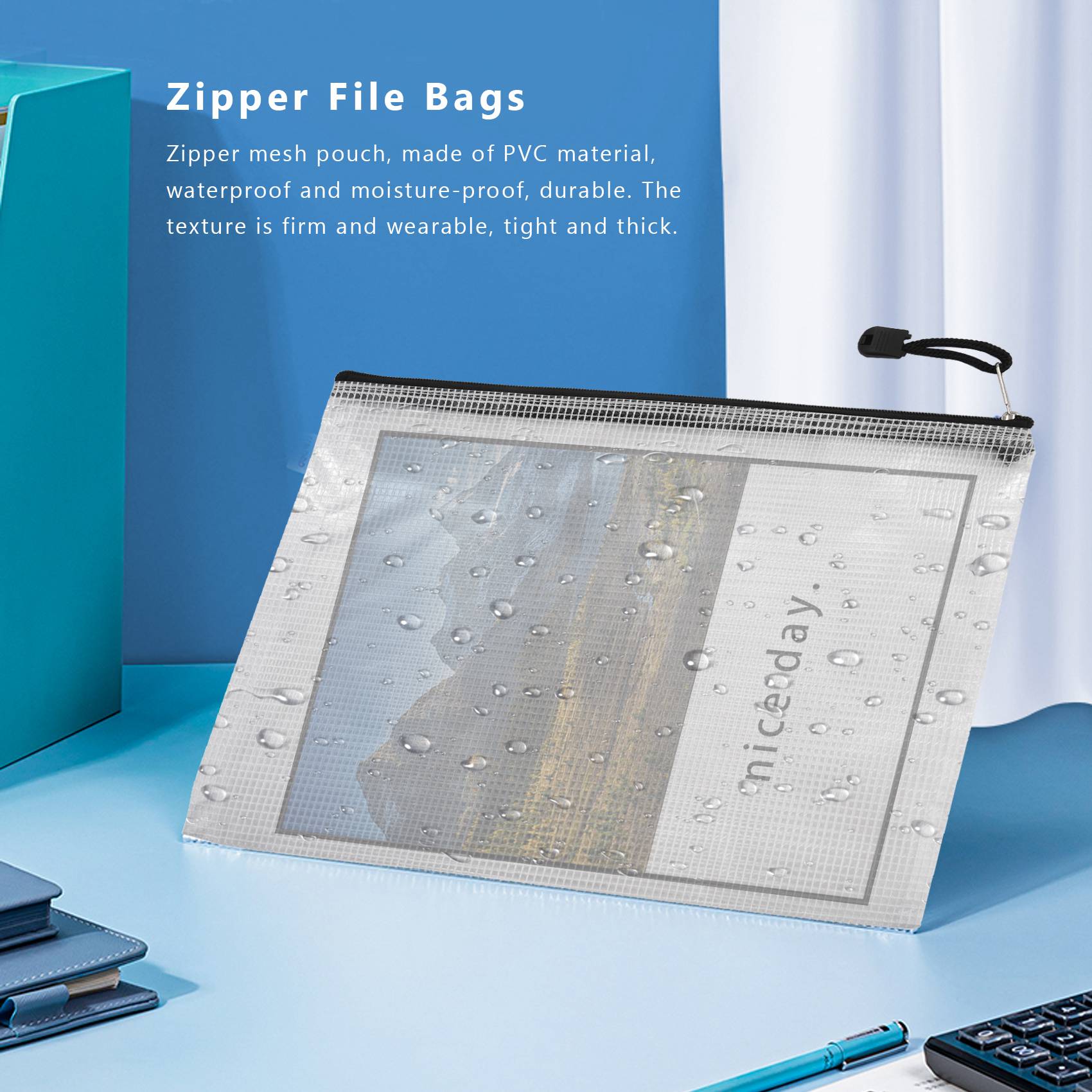 20Pcs B5 Zipper Document Pouch - Home Office Travel Document ulasan dan harga